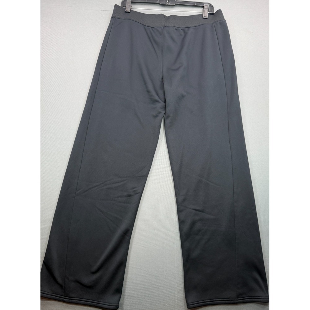 Under Armour ColdGear Mens Large Black Fleece Sweatpants Loose Fit Open Bottom - Picture 4 of 5
